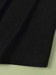 Solt Traceable Cotton Camiseta de manga corta de algodón puro para mujer con estampado de cactus del desierto occidental, cuello redondo, modelo T30 con diseño de personalidad. - Negro - Ver 5