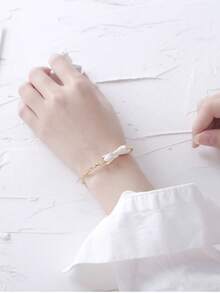Bộ dây chuyền và vòng tay mặt dây chuyền hình thỏ dễ thương - Nhiều màu - Xem 2