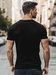 Camiseta TeeBerry Cute Strawberry Lover's - 100% algodón, cuello redondo casual, negra con diseño de frutas rojas, tallas S-XXXL, un regalo ideal para hombres, mujeres y amigos, artículo con temática de fresas. - Negro - Ver 2