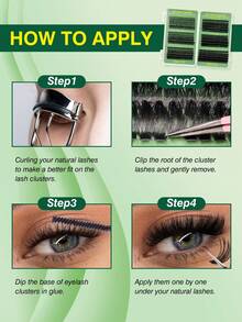 Rikuaild 590 Pcs D Curl False Eyelashes, 30D+40D+50D+60D+80D+100D Large-Capacity Eyelash Book, Novice-Friendly, Soft Fluffy Thick, Creating A Natural Makeup Effect, Easy DIY At Home, Fox Eye/Cat Eye/Stage Eye Makeup,Suitable For Daily Life, Weddings, Party, Outdoor,Cluster Lashes,Individual Lash,Eyelash Extensions - D - View 9