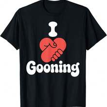 I Love Gooning T-Shirt - Black - View 1
