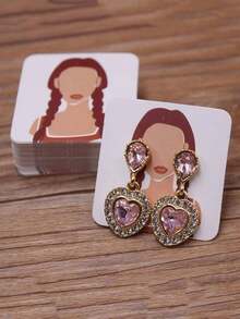 10/30/50/100pcs Kartu Pajangan Perhiasan Anting-Anting Acak Berbagai Macam - MultiWarna - View 4
