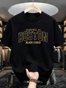 Summer Men's Crew Neck T-Shirts Gym Leisure Vacation High Quality Men's Shirts Fashion Prints Y2K Men's Clothing Festival Sweatshirt Men's Sets Men's Gifts Local Mexico - 黑與白 - 查看 1