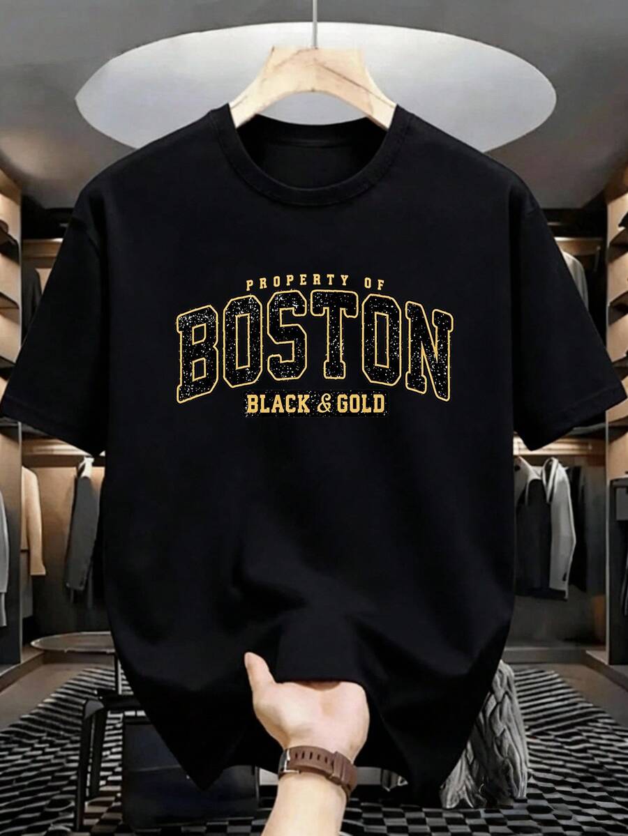 Summer Men's Crew Neck T-Shirts Gym Leisure Vacation High Quality Men's Shirts Fashion Prints Y2K Men's Clothing Festival Sweatshirt Men's Sets Men's Gifts Local Mexico - 黑與白 - 查看 1