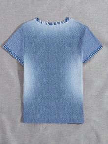 Women's Casual Crew Neck Short-Sleeve T-Shirt With A Puppy Print, Perfect For Summer. A Loose-Fitting, Casual, And Versatile Y2K Style T-Shirt. - 黑色 - 查看 2