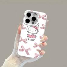 Funda para móvil con diseño de lazo rosa de , compatible con Samsung, Apple, VIVO, OPPO, , Transsion, ,  y Honor. Fabricada en TPU, ofrece protección contra golpes y caídas. Un regalo ideal para familiares y amigos. - Blanco - Ver 5