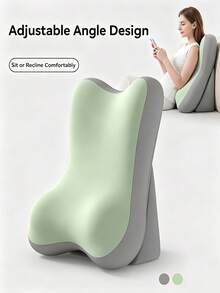 Adjustable & Removable Backrest Memory Foam Wedge Pillow With Leg Elevation Wedge And Incline Support, Suitable For Back Support, Reading, Bed, Sofa, Travel, Bedroom, Essential Item (Sealed Packaging, Please Open And Ventilate Before Use) - one-size - View 4