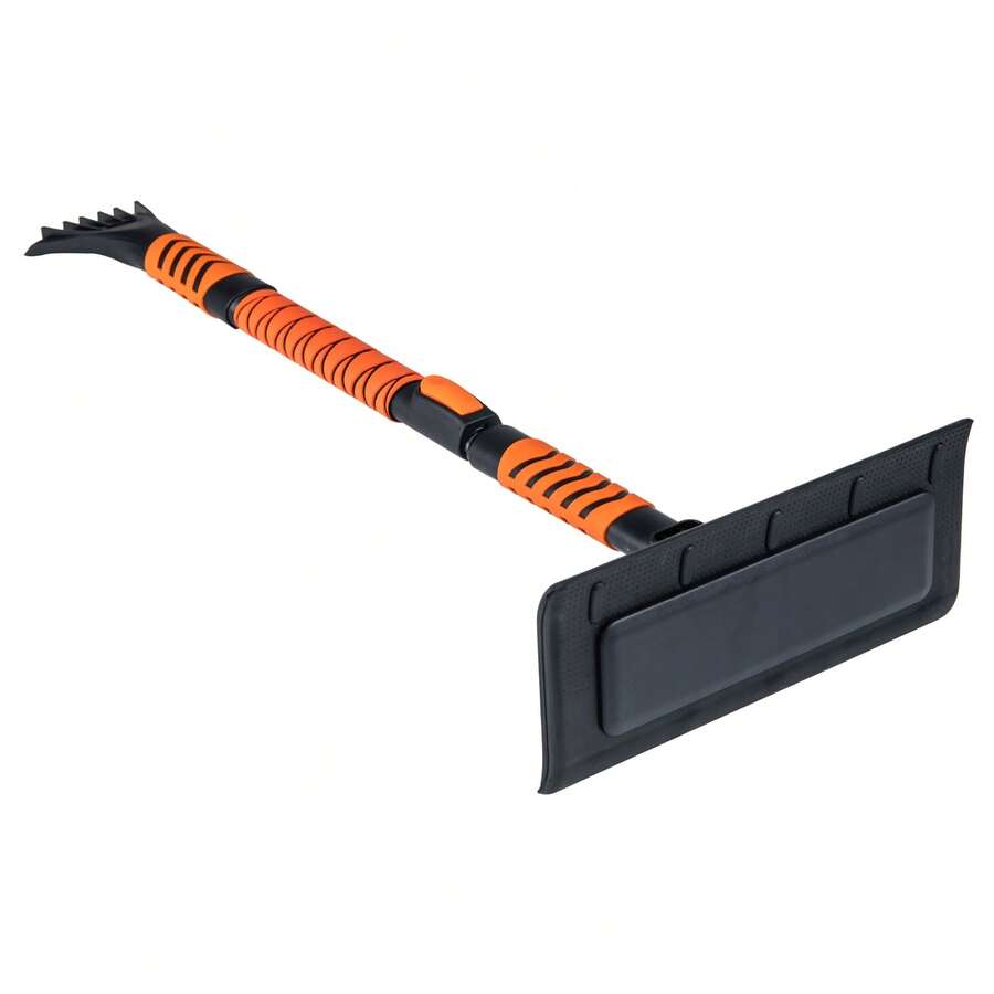 GOFLAME 84-104 CM Extendable Snow Shovel Ice Scraper For Car Windshield With 180° Rotation Head Retractable Aluminum Rod Snow Kit For Cars Trucks - A - View 1