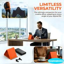 Suporte de Telefone Flexível e Dobrável, Suporte de Telefone Portátil Multifuncional, Suporte de Telefone para Mesa, Suporte de Telefone Relaxado, Adequado para Telefones, Tablets, Laptops - Multicolorido - Visão 6