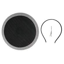 1 buah Topi Fascinator untuk Pesta Koktail dan Teh, Fascinator Hiasan Kepala Bertabur Berlian Imitasi, Fascinator Datar untuk Kentucky Derby dan Pernikahan - MultiWarna - View 7