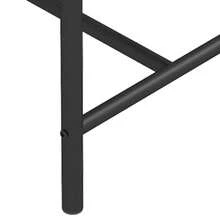 Bar Stools Set Of 2,   High Back And Metal Footrest, Upholstered Large Seat Island Stools Bar Chairs For Dining Room Kitchen Bar - Black - View 11