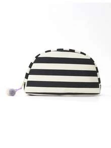 Colorful Striped Cosmetic Bag, Large Capacity Portable Makeup Organizer Bag For Women, Daily, Travel, Gym, Business Trip, Toiletry Storage - Multicolor - View 17