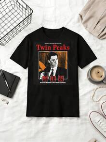 Agent Cooper Damn Fine Coffee T-shirt, Kultklassisk Fan-T-shirt - Svart - Visa 6