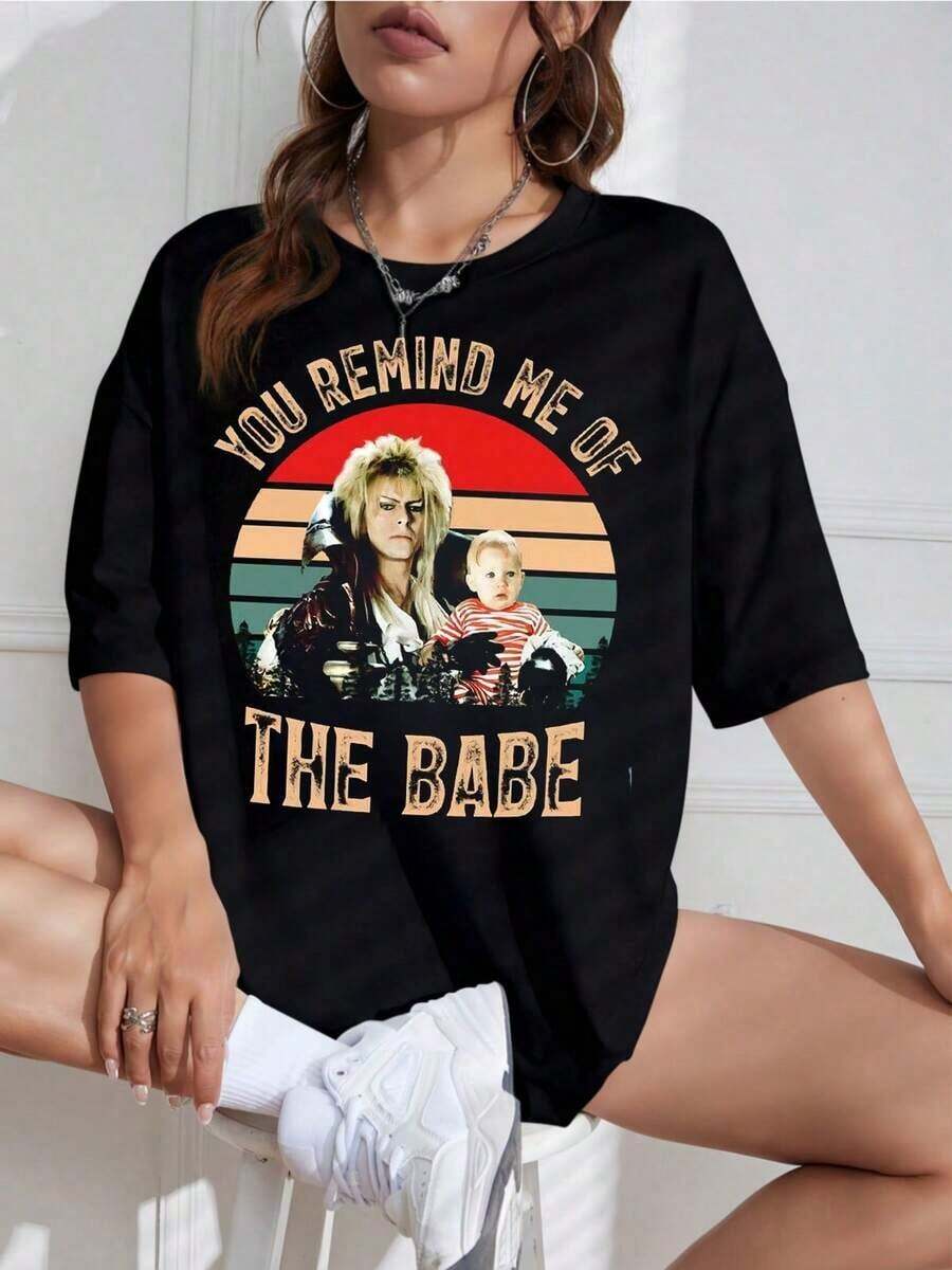 Playera Negra Mujer con Estampado de "Street", Estilo Callejero - Blanco - Ver 1
