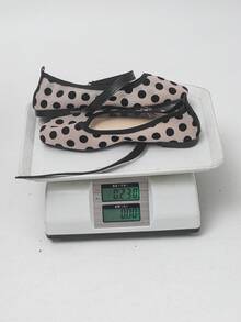 Women's Shoes, Size 35-43, Spring/Autumn New Arrival, Square Toe, Color Block, Fashion Ballet Shoes, Mesh Patchwork Mary Jane Shoes, Versatile For Commute, Office, Comfortable And Elegant Sandals With Rubber Sole And Mesh Overlay - Mesh Bottom - Large Black Dots - View 9