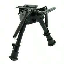 6''-9''Pivot Tilting Swivel Rifle Bipod Foldable Spring Return With S Lock Lever - Multicolor - View 4
