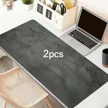 1 pieza Alfombrilla de ratón con patrón de mármol gris oscuro, base de goma antideslizante con bordes reforzados, estética minimalista para oficina y escritorio de juegos - Rectángulo - Ver 8