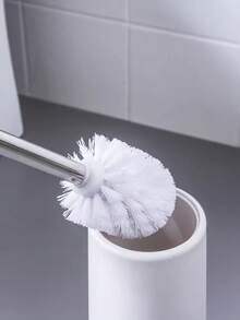 Bộ 1 chổi cọ toilet kèm giá đỡ, chổi cọ toilet có thể tháo rời kèm giá đỡ, làm sạch kỹ lưỡng, dụng cụ vệ sinh toilet cán dài, đầu chổi nhựa bền, đồ dùng vệ sinh cho mùa tựu trường, thiết kế tiện dụng, chổi cọ toilet phòng tắm bền đẹp, màu trắng/đen, quà tốt nghiệp năm 2026. - Nhiều màu - Xem 11