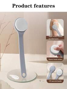 1pc Long Handle Body Lotion Applicator, Back Scrubber, Sponge Pad, Post-Bath Body Lotion Application Tool - Multicolor - View 7