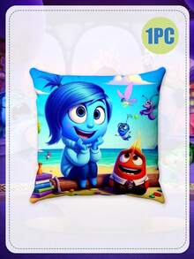 Disney All-Purpose Pillow Covers, Versatile Cushion Cases With Joy, Sadness, Anger & Disgust For Home & Dorm Decor,More Than Just Pillow Covers, The Four Vibrant Designs Feature Joy, Sadness, Anger, Disgust, And The Other Emotions In Playful, Colorful Scenes-From Boat Rides And Beach Days To Group Celebrations. - Pillow Case - View 5