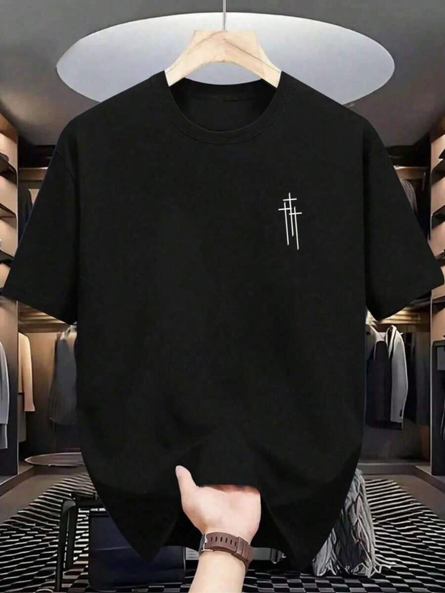 Men's T-Shirts, Gym, Leisure, Vacation, High-Quality Men's Shirts,  Prints, Y2K Men's Clothing, Festival Sweatshirt, Men's Sets, Men's Gifts, Local Mexico - 黑色 - 查看 1