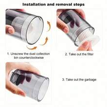 5/10 piezas Cartucho de filtro reutilizable y lavable para aspiradora inalámbrica de coche, material de plástico, adecuado para modelos específicos, sin batería, cartucho de filtro de esponja ciclónica, aplicable para la serie V8 - Multicolor - Ver 4