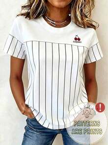 Camiseta casual de mujer con cuello redondo y hombros caídos, bordada con flores, 4 estampados florales diferentes, camiseta bordada con conchas.Camiseta casual cómoda para exteriores, adecuada para todas las estaciones. - Blanco 2 - Ver 7