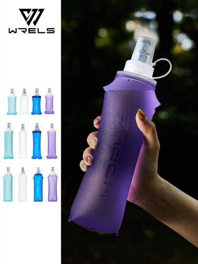  Bộ 2 bình nước mềm gấp gọn WRELS màu trơn, thích hợp cho tập thể dục, chạy bộ, leo núi, cắm trại, đạp xe, câu cá và các hoạt động ngoài trời. Túi đựng nước chống rò rỉ, lý tưởng cho leo núi, bóng rổ và sinh tồn trong tự nhiên.