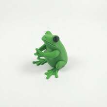 Cute Green Frog Shaped Pen Holder - 3D Designed Adorable Frog Office Decor, Interesting Stationery Storage For Gamers, Writers And Frog Lovers - Green - View 8