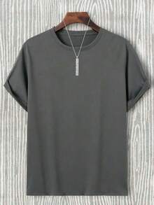 ¡Novedad! Blusa de manga corta para mujer, diseño liso, ideal para estar en casa o para uso casual. Oferta por tiempo limitado. Preciosa blusa, cómoda y de largo regular. Lavable a máquina. [Nacional Envio] playeras de mujer algodon - Estilo - Ver 3