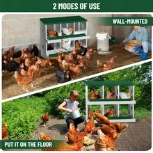 Chicken Nesting Box  Heavy-Duty Galvanized Steel Laying Boxes With Vented Holes For Secure Egg Collection, - Dark Green - View 5