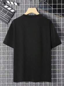 001| T-Shirts| Shipped From Mexico| High-Quality Breathable| Loose-Fitting T-Shirts| Loose Fit| Sports T-Shirts For Everyday Activities| Sports T-Shirts| Soft, Comfortable, And Breathable T-Shirts| Sports T-Shirts - 黑色 - 查看 6