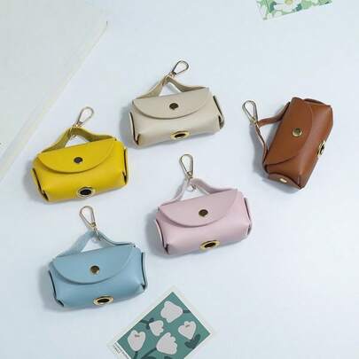 Spot Outdoor Leather Pet Poop Bag Dispenser/Portable Pet Waste Bag Dispenser/Cross-Border Multi-Color Dog Poop Bag/Multi-Color