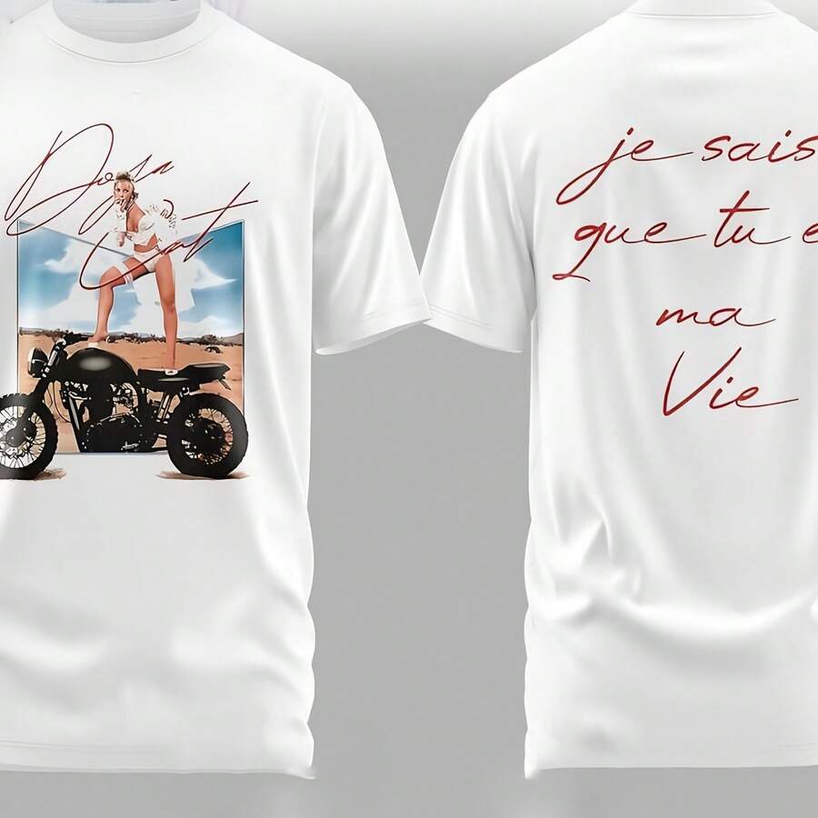 Do-Ja- Ca-T Ma Vie Tour 2026 T-Shirt - White - View 1