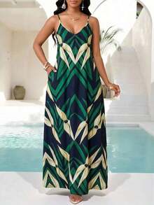 Lady Vestido largo con estampado de leopardo para mujer, estilo bohemio, sin espalda, holgado, vestido maxi suelto sin tirantes para cumpleaños, eventos, vacaciones, vestidos casuales, vestidos boho/bohemia/boho, top halter, ropa africana para mujer - Multicolor 8 - Ver 8