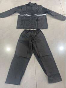 Impermeable separable para adultos, Ropa impermeable para bicicleta eléctrica de Body completo, Conjunto de pantalones impermeables para construcción/pesca, Ropa impermeable gruesa para exteriores - Impermeable dividido - Ver 16