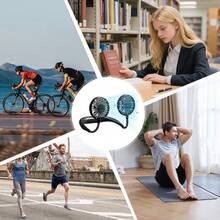 Neck Fan Upgraded Version, 1200mAh Battery Capacity, Long Battery Life, Suitable For Students, Office And Outdoor Travel, Essential Holiday Gift - 彩色 - 查看 8