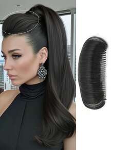 Postizo de cabello sintético con relleno de cabello e inserto de peine para agregar volumen y volumen a la parte superior de la cabeza y la frente. - Multicolor - Ver 14