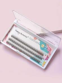 MAANGE 123 Cluster Eyelash Extension Set, C-Curl Curling Segmented False Eyelashes, Natural & Voluminous Effect, Suitable For Beginners DIY Eye Makeup At Home, Eyelash Clusters, Individual False Lashes, Segmented False Lashes - Multicolor - View 4