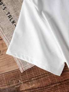 Men's Halloween Costume. Fashionable Casual Cotton T-Shirt For Women. Men's T-Shirt. Twilight Y2K T-Shirt Shirt. - 白色 - 查看 3