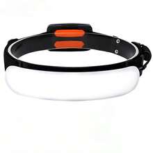Linterna frontal LED de enfoque ajustable para pesca, luz de camping impermeable ultra brillante, luz de trabajo potente recargable por USB de alta luminosidad - multicolor - Ver 7
