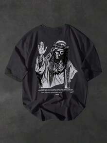 Compatible With The Manfinity Dauomo Men's Cartoon Print Crew Neck Short Sleeve T-Shirt, For Summer. - 多色 12 - 查看 2