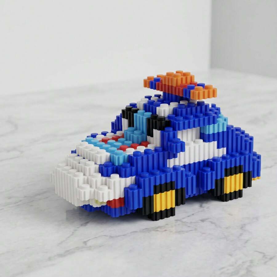 466片汽車微鑽積木組,3D拼圖迷你積木模型,成人紓壓DIY收藏品,桌面裝飾玩具,警告:僅適合成人 - 彩色 - 查看 1