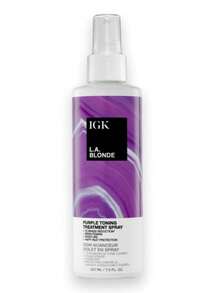 IGK LA Blonde Purple Toning Treatment Spray 7 Oz – Leave-In Brass Neutralizing Hair Spray For Blonde & Highlighted Hair, Heat Protectant Up To 450°F, Hydrating & Shine Boost - Spray - View 1