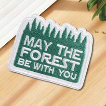 1pc "With You In The Forest" Embroidered Pattern Clothing Hat Jacket Decorative Patch - A - View 11
