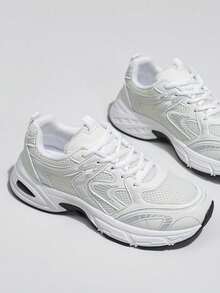 2026Autumn Sneakers For Women Summer New Arrivals Women's Transparent High Heels Casual Shoes,Wedding Shoes Best Seller In Fairy Women Sneakers - 米色 - 查看 3