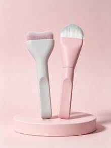 Bộ 2 cọ trang điểm, gồm cọ nền và cọ đắp mặt nạ, dụng cụ trang điểm hoàn hảo, cọ trang điểm hàng ngày cho phụ nữ, lông cọ nylon dày, giúp tán đều mịn màng, dụng cụ trang điểm thiết yếu, cọ nền cán hồng, cọ đắp mặt nạ cán trắng, cọ trang điểm nhỏ gọn, dụng cụ trang điểm cho người mới bắt đầu. - Nhiều màu - Xem 4