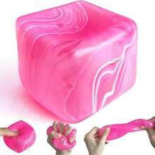 Shappy 3 Pack Stress Ice Cube, Slow Rising Stress Balls For Adults Kids, 2.1 Inch Sensory Toy For Anxiety Relief, Square Shape Balls For Classroom Prizes, Cube For Party Favors(Pink, Stylish) - Nhiều màu - Xem 14