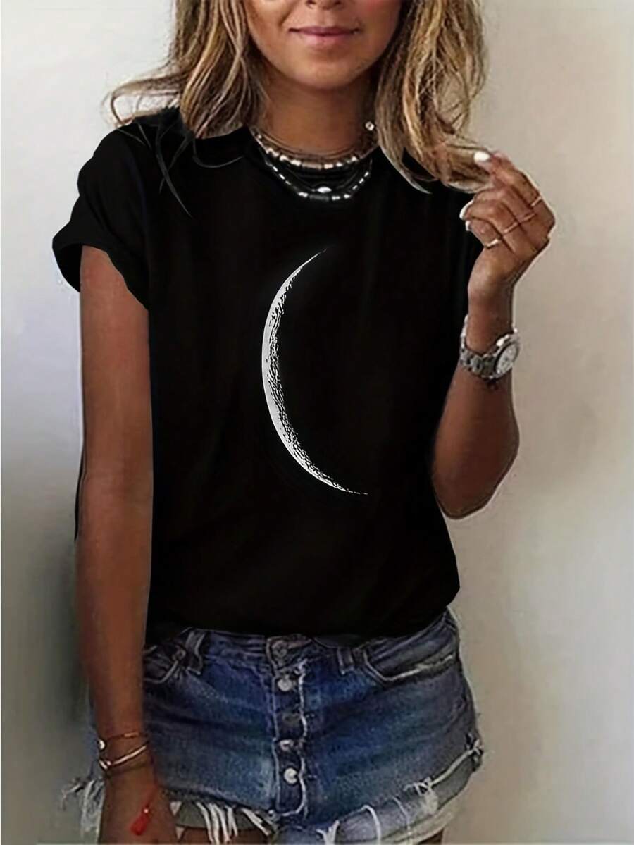 Women T-Shirts - Black - View 1