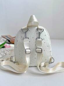 Glitter Star Mini Backpack, Girly Style Multi-Color Small Backpack, Including Small Pouch - Multicolor - View 8